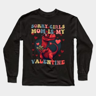 Valentine's Day Gifts for mother Funny Sorry Girls, Mom's My Valentine Long Sleeve T-Shirt